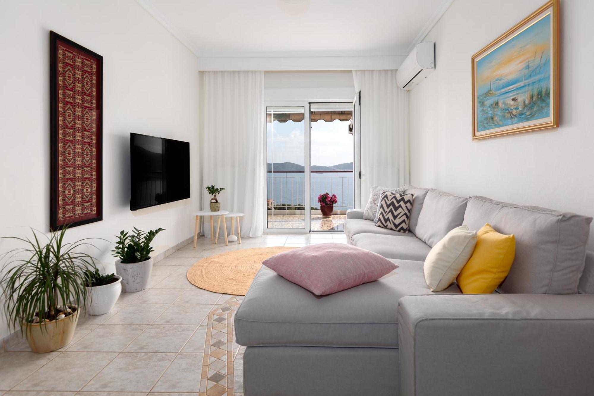Mimoza'S Sea View Apartment PalaiónTsiflíkion Kültér fotó
